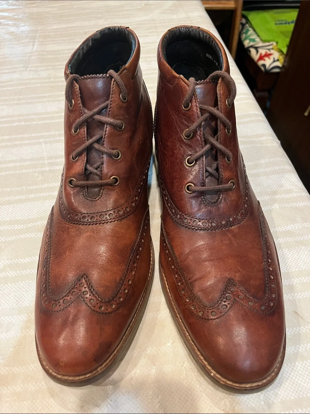 Cole Haan Leather Wingtip Chucca Boots C11053 Men's size 11